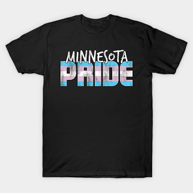 Minnesota Pride Transgender Flag T-Shirt by wheedesign